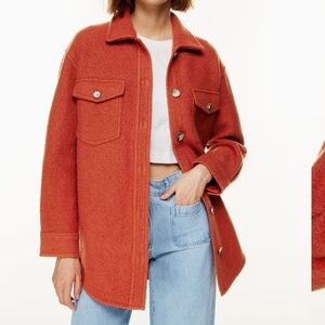 Aritzia Rust Utility Jacket
